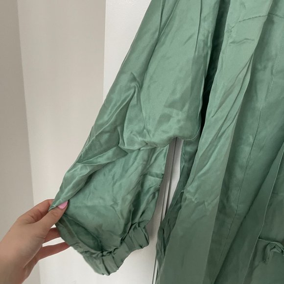 Lunya Green Silk Robe - Picture 4 of 10